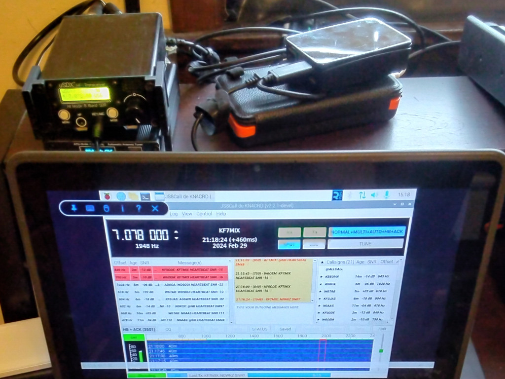 uSDX and JS8Call in an ammo can